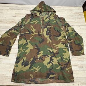 Vintage Black Sheep Thin Cotton Hooded Shirt Camo Men’s Medium Long Sleeve